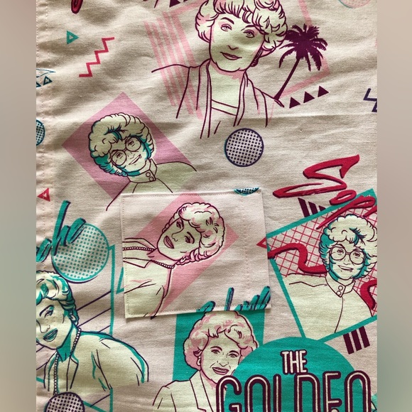 The Golden Girls Apron Retro 80s 90s Waist Apron with Pocket NEW Ruffle - Picture 5 of 15